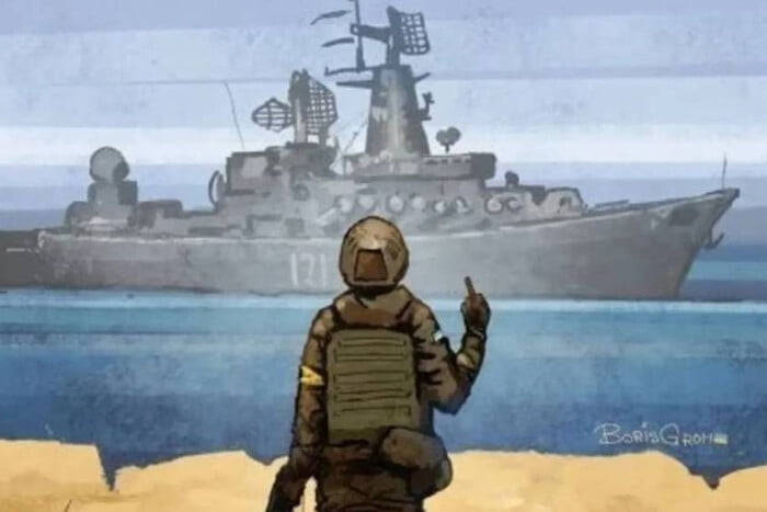 У Литві візнаку отримав вислів «рускій воєнний корабль, іді**»