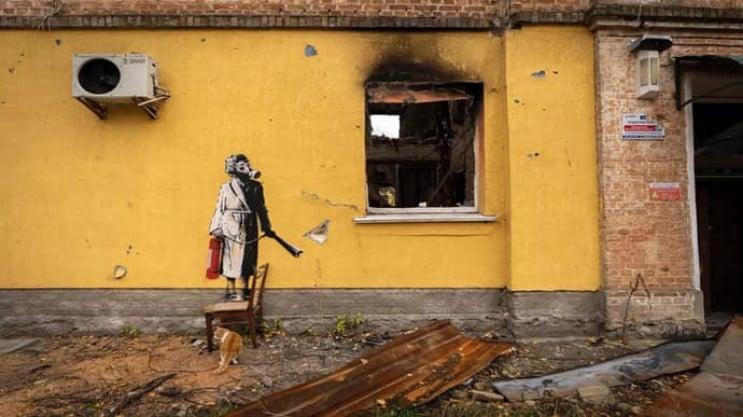 Намагався поцупити графіті Бенксі: мешканцю столиці повідомили про підозру