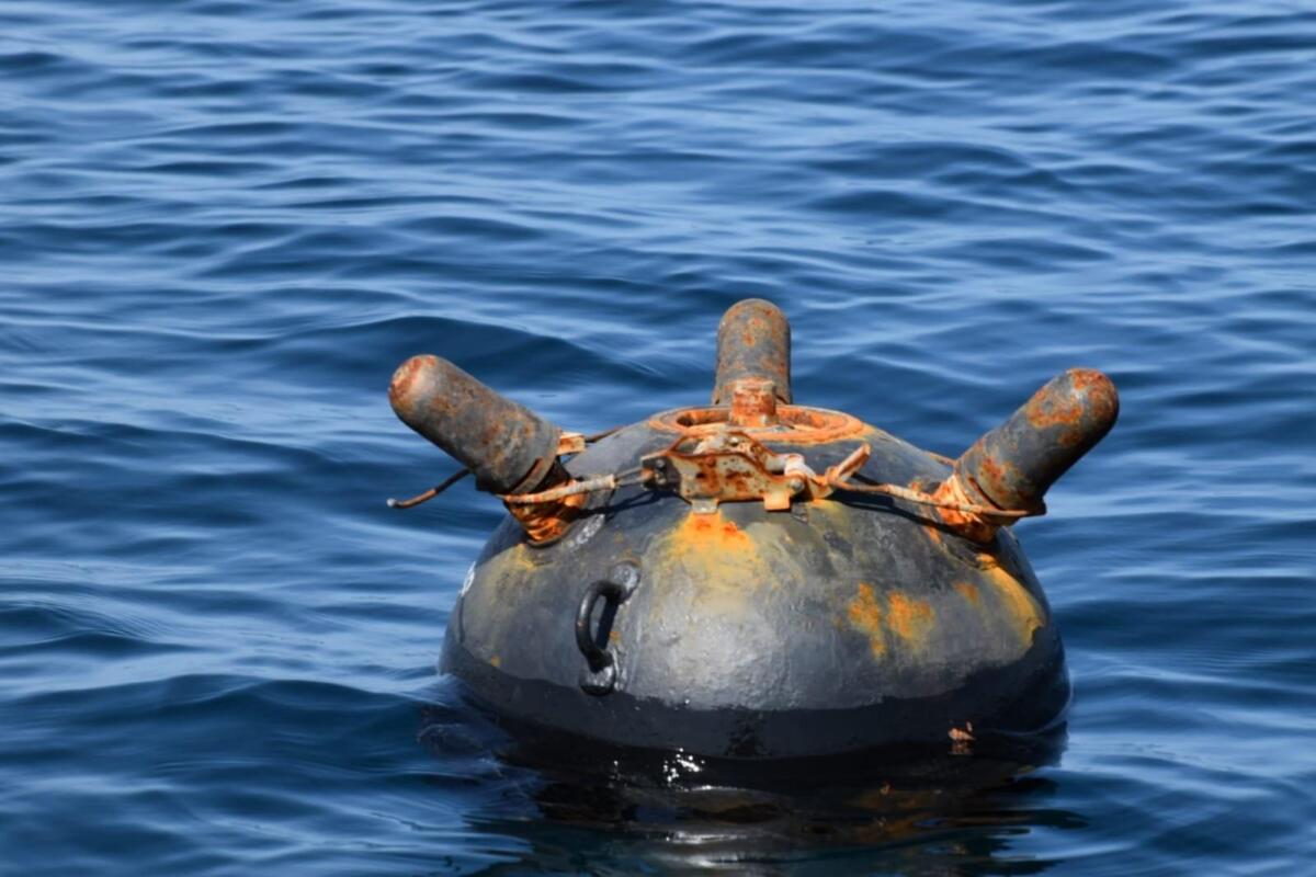 На Одещині виявили та ліквідували чергову морську міну