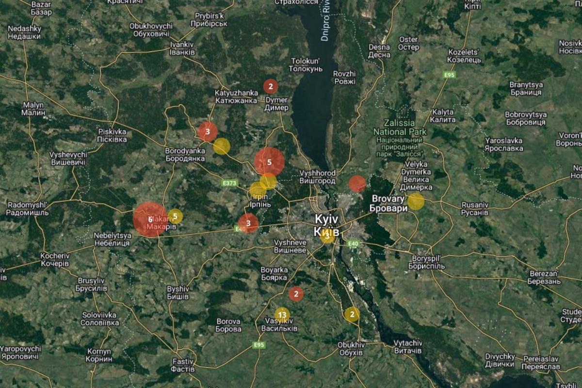 В Україні з’явилася інтерактивна мапа замінованих територій
