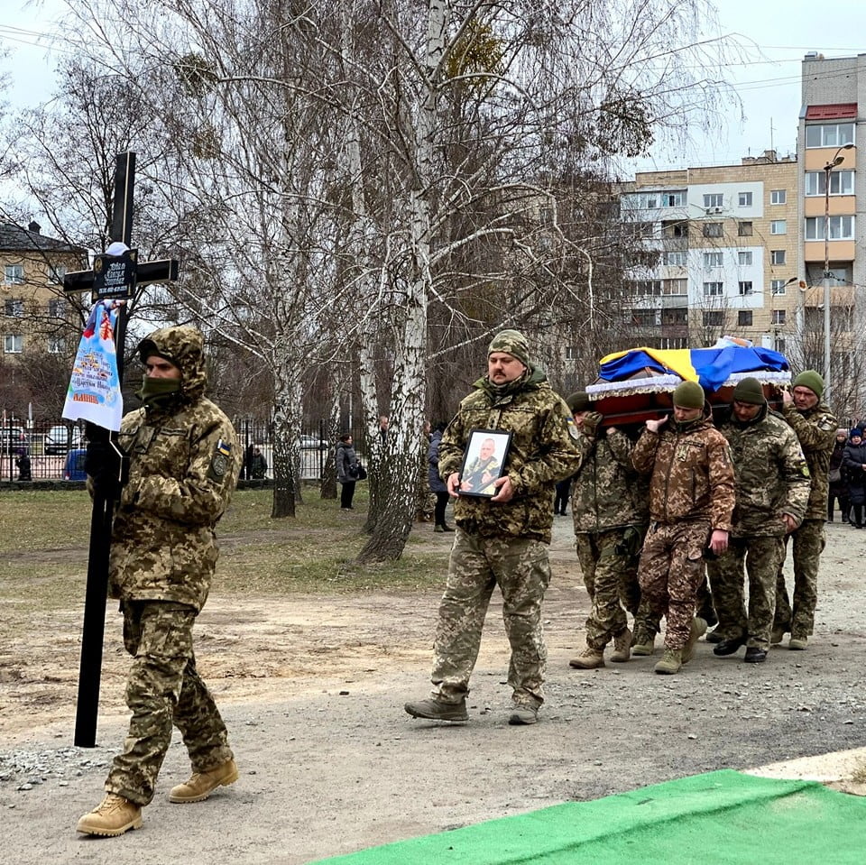 У Бучі на Київщині прощалися із загиблим на Донеччині воїном