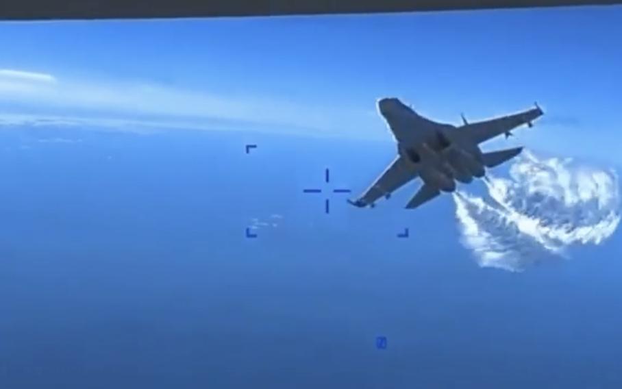 У США показали, як російський Су-27 здійснив атаку та удар по дрону MQ-9 Reaper