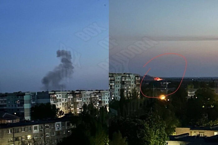 В окупованому Бердянську прогриміли вибухи та розпочалася пожежа
