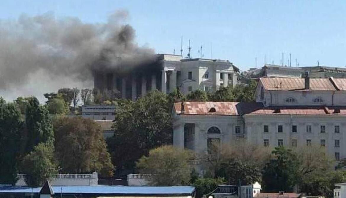 Після влучання української ракети по штабу чорноморського флоту відомий російський пропагандист заявив, що ППО спрацювало «на відмінно»