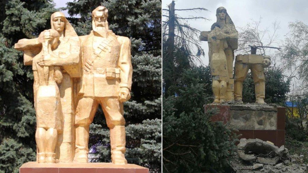У Гуляйполі росіяни обстріляли меморіал загиблим під час звільнення від німецької окупації (ФОТО)