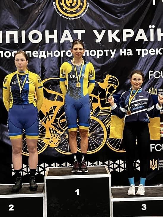 Спортсменка з Луганщини виборола 2 нагороди чемпіонату України з велоспорту