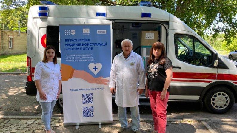 Мешканці віддалених населених пунктів Донеччини можуть отримати кваліфіковану медичну допомогу