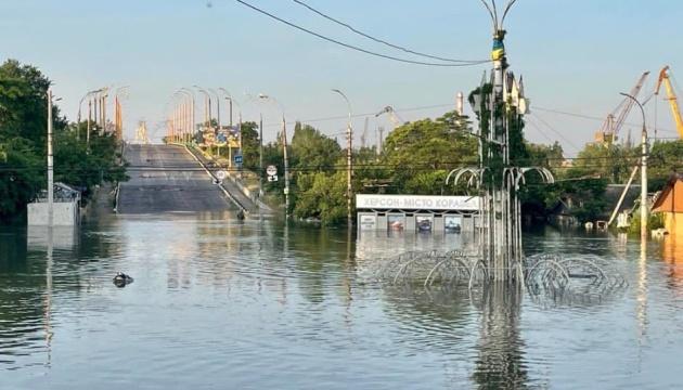 На Херсонщині з початку доби рівень води знизився на 2 см — ДСНС