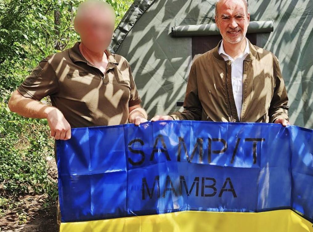 Французький дипломат відвідав українських військових, які використовують систему протиповітряної оборони SAMP/T
