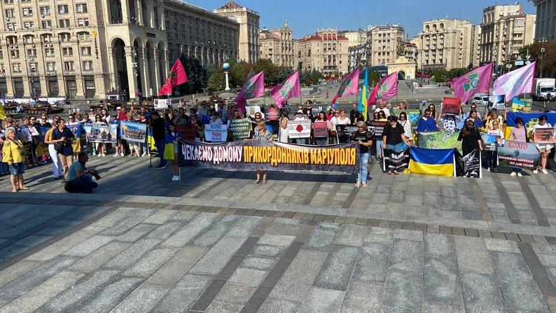 500 днів у полоні: у столиці відбулась акція на підтримку захисників Маріуполя