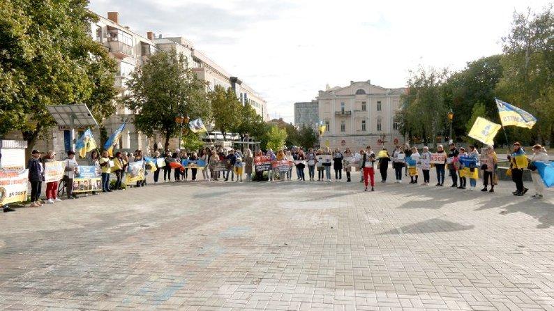 В Виннице прошла акция в поддержку пленных защитников Мариуполя