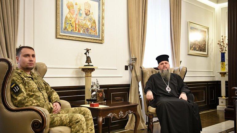 Предстоятель ПЦУ Епіфаній зустрівся з очільником ГУР МО Кирилом Будановим