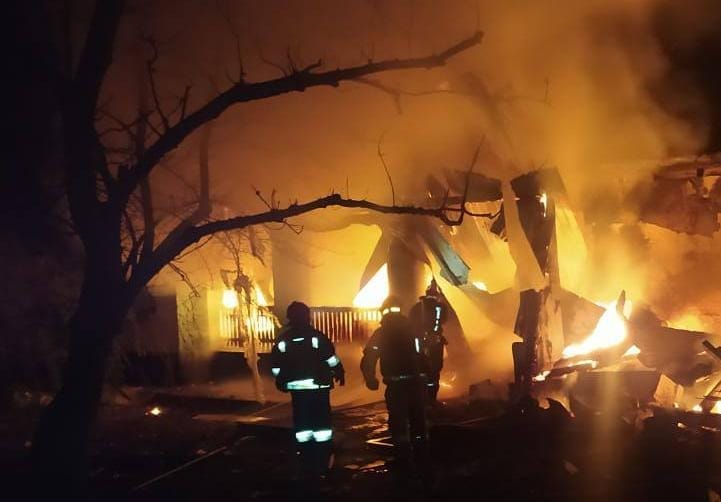 Через атаку дронів-камікадзе на Дніпропетровщині спалахнула пожежа – ОВА