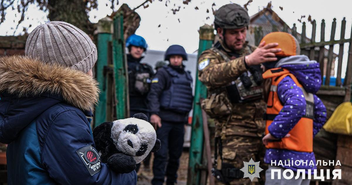 Правоохоронцям вдалося евакуювати п’ятьох дітей з Торецької громади