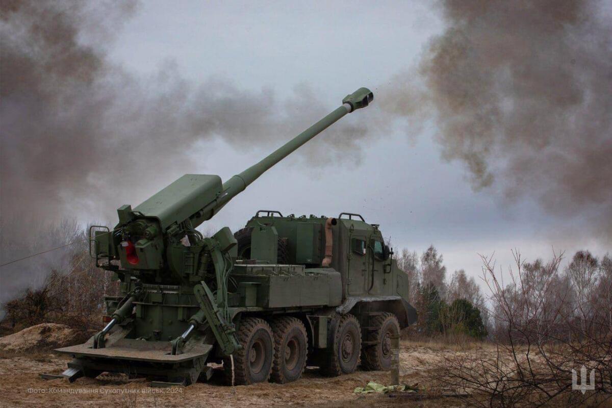 Навчання розрахунків САУ «Богдана» показав командувач Сухопутних військ ЗСУ (ФОТО)