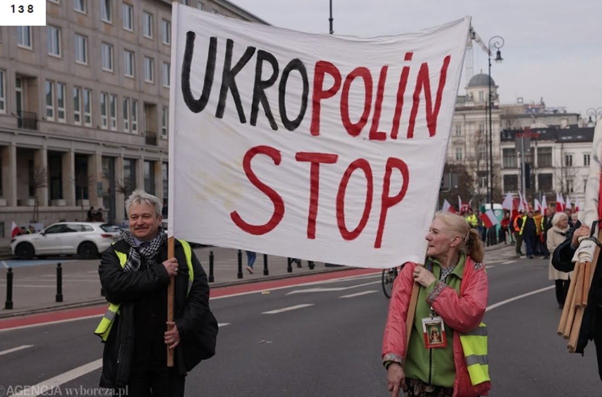 На акції протестів фермерів у Варшаві був шанувальник Путіна