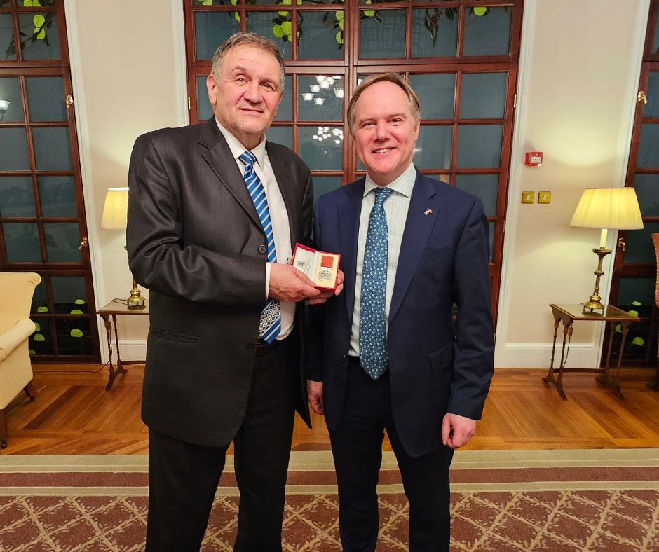 Медаллю Британської імперії відзначено професора Києво-Могилянської академії