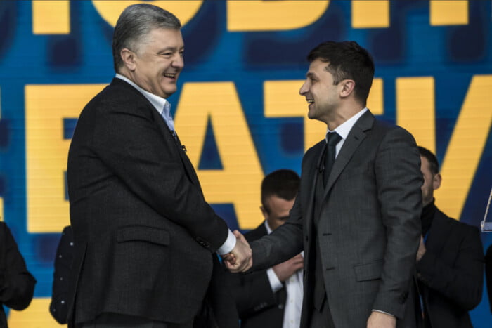 Порошенко та Зеленський вперше за багато років зустрілися віч-на-віч
