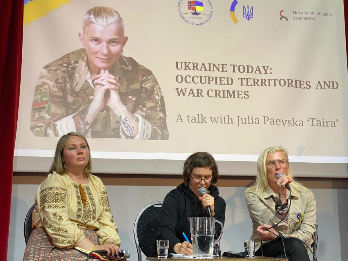 Парамедикиня Тайра розповіла у Норвегії про злочини рф проти людяності