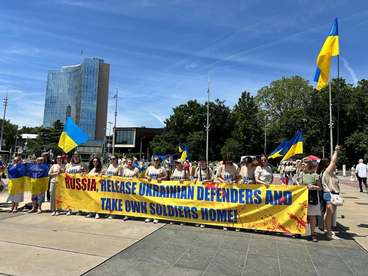 Біля штаб-квартири ООН пройшла акція на підтримку українських військових у російському полоні