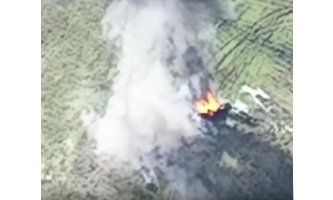 На Запорізькому напрямку ворожа БМП-2 наїхала на українську міну 