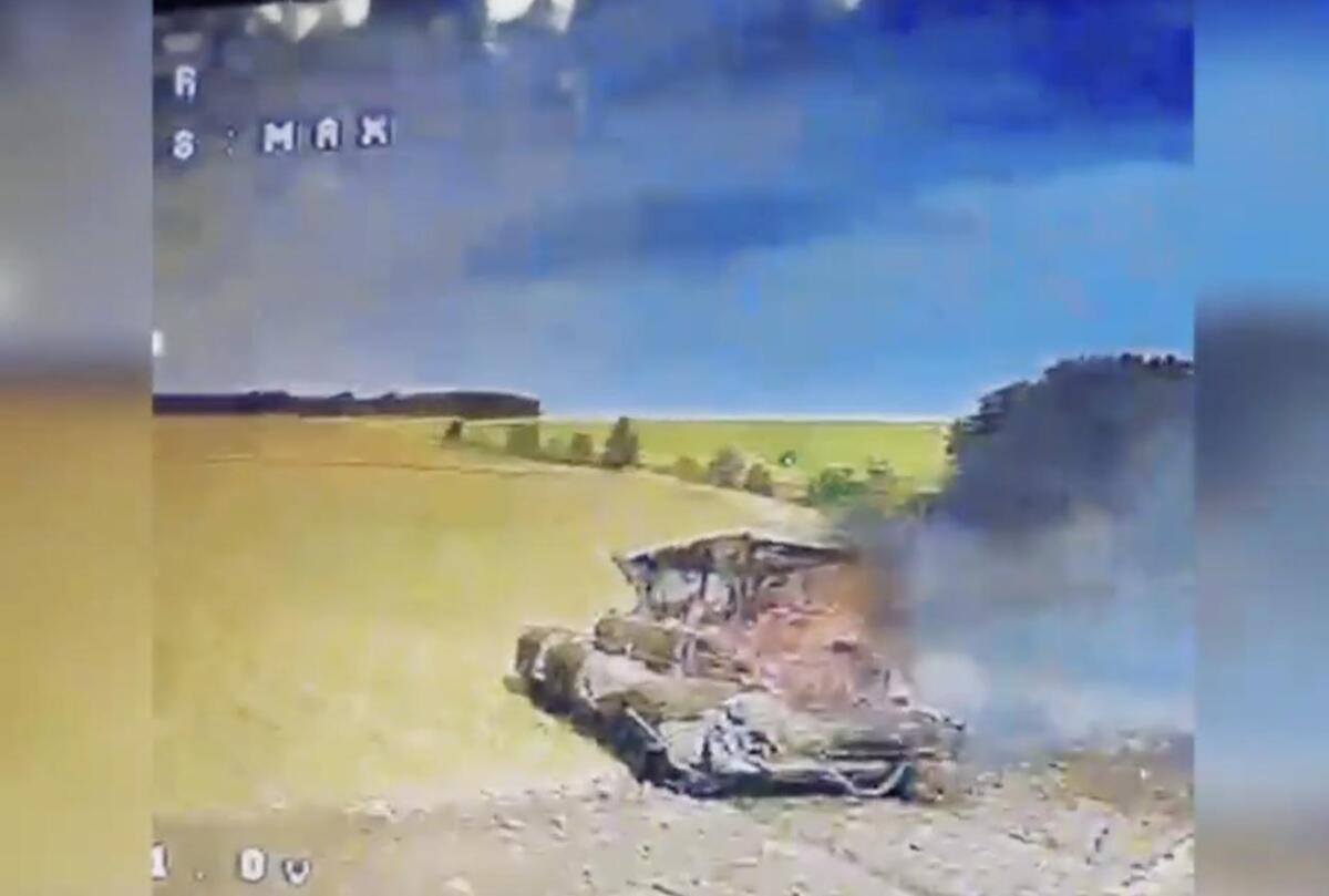 У Курській області українські військові знищили танк російських окупантів Т-80БВМ
