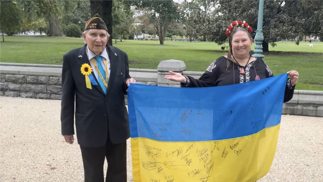 На акції підтримки України понад сотню разів виходив ветеран армії США