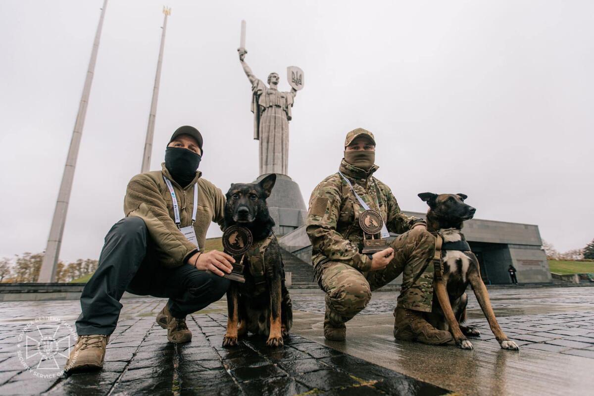 За захист України нагороджено службових собак СБУ (ФОТО)