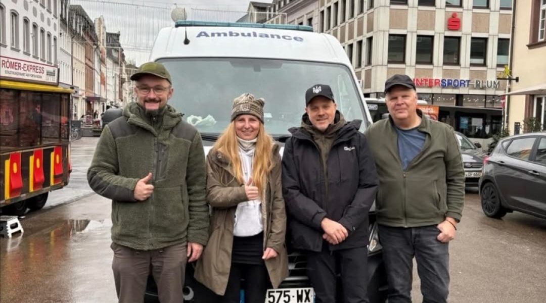Діаспоряни з Німеччини відправили реанімобіль і гумдопомогу до Лимана на Донеччині