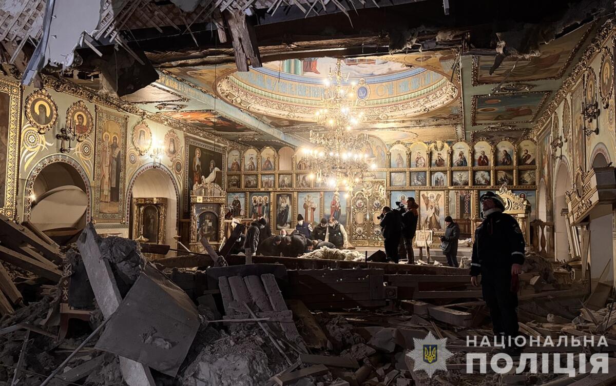 Внаслідок ракетного удару по Запоріжжю зруйновано собор УПЦ МП