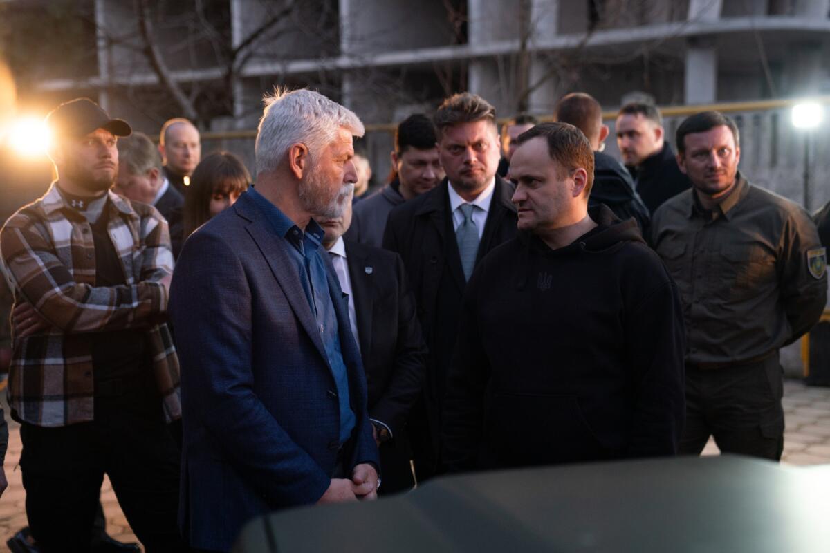 Президент Чехії став свідком удару російських дронів по Одесі
