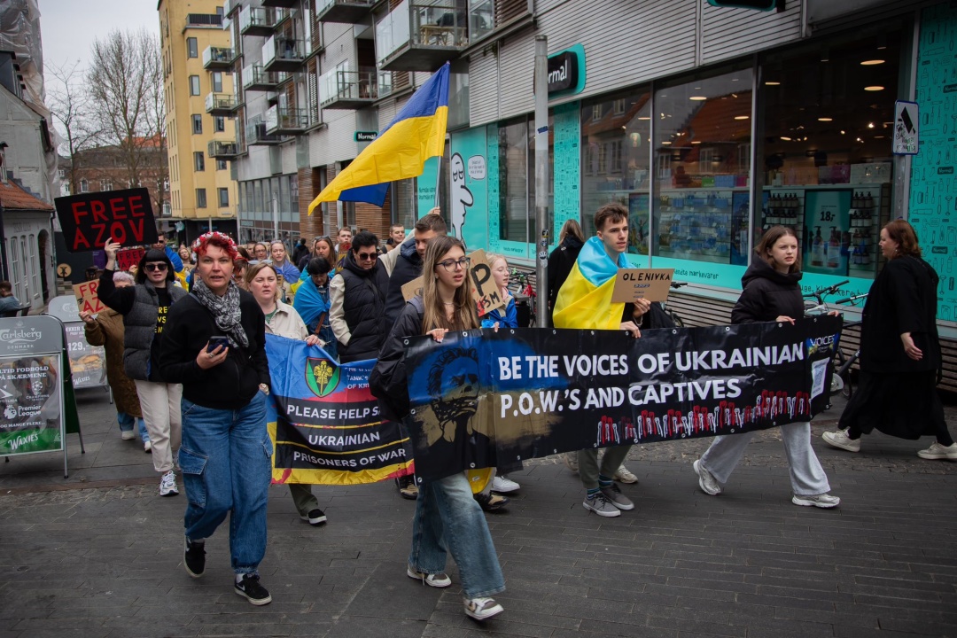 Акції на підтримку українських військовополонених відбулися у Данії