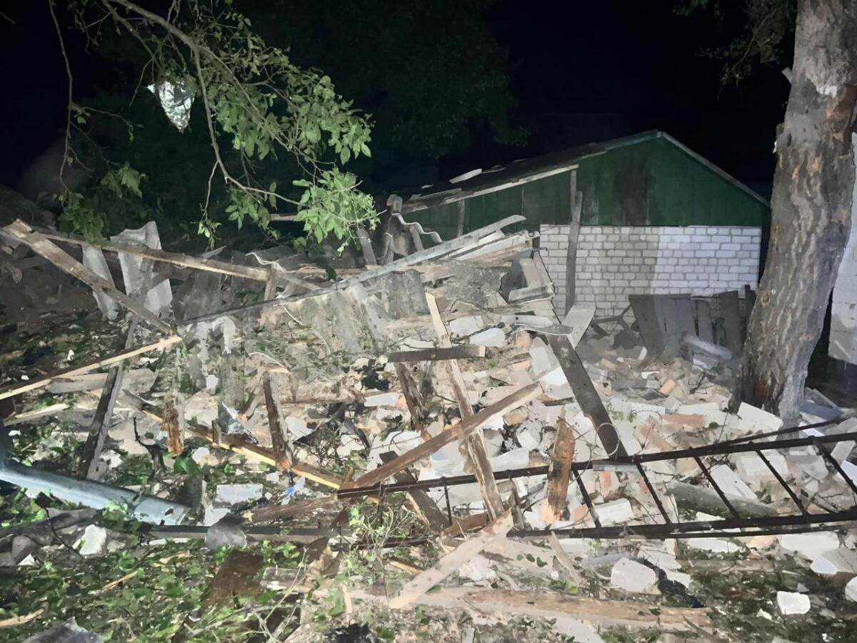 На Черкащині уламки збитого БПЛА пошкодили газову трубу: виникла пожежа