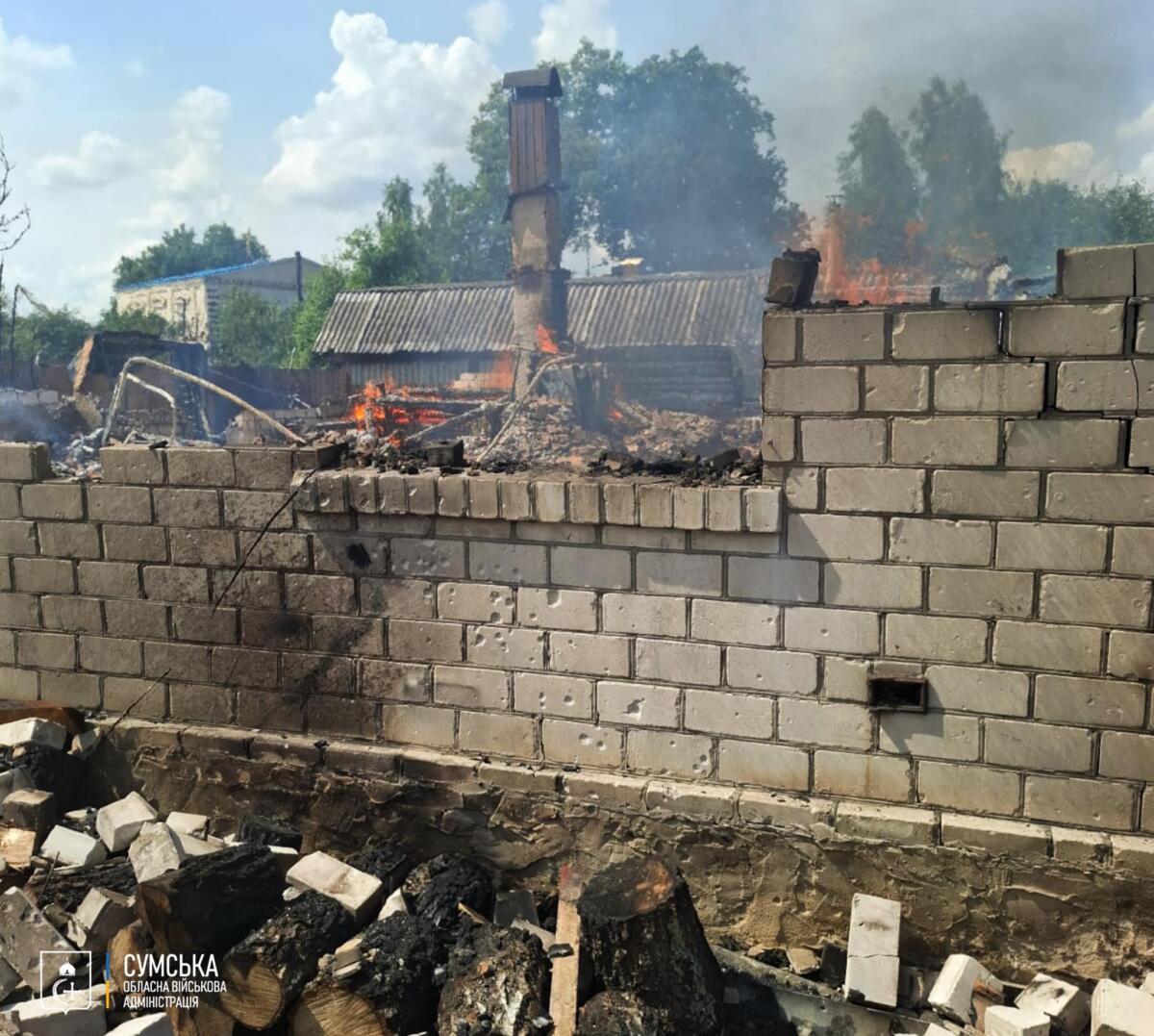 На Сумщині внаслідок нових атак ворога поранено двох мирних жителів