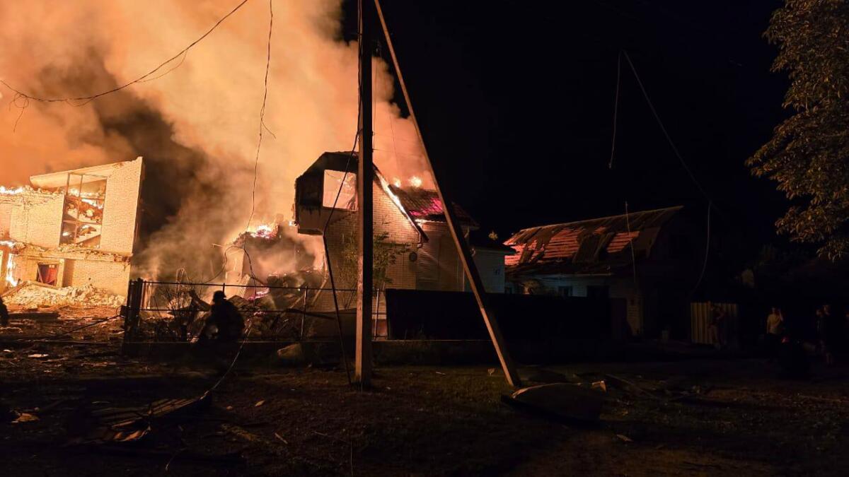 Вночі під удари росіян потрапили два міста на Харківщині