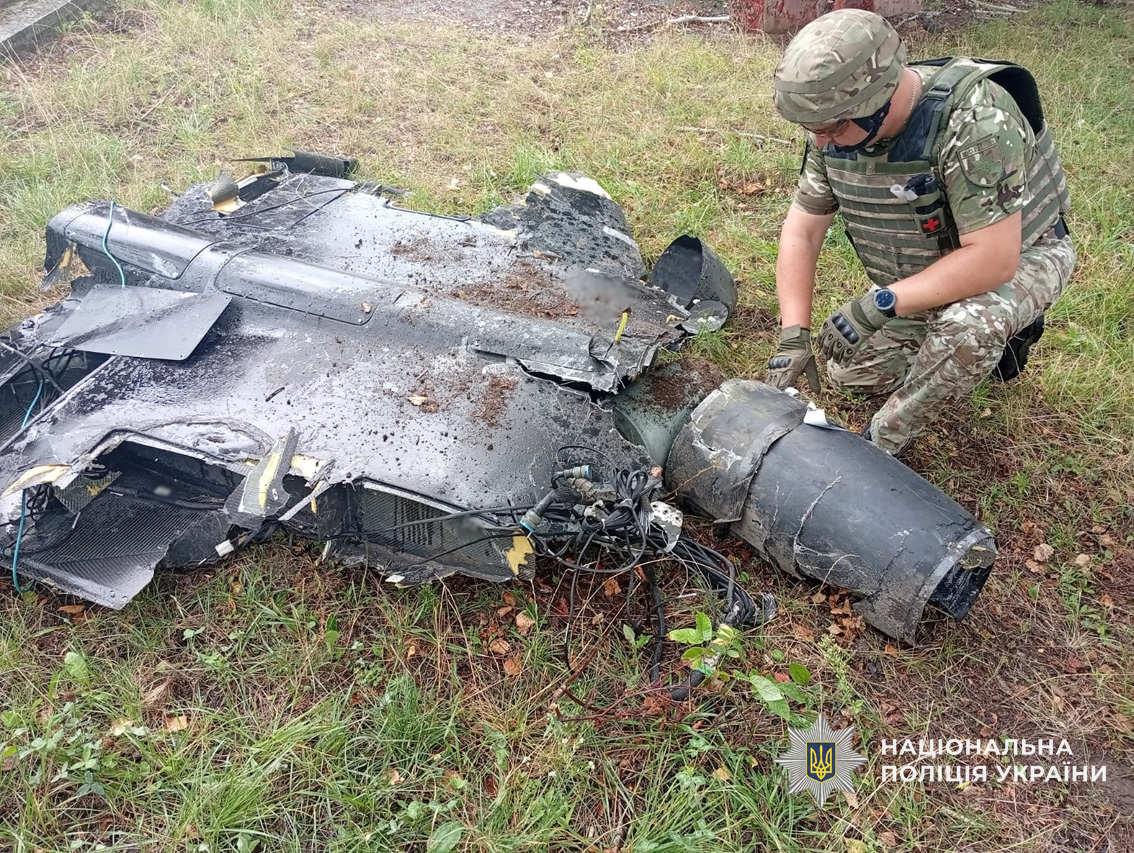 Збитий російський ударний безпілотник із нерозірваною бойовою частиною виявили на Чернігівщині