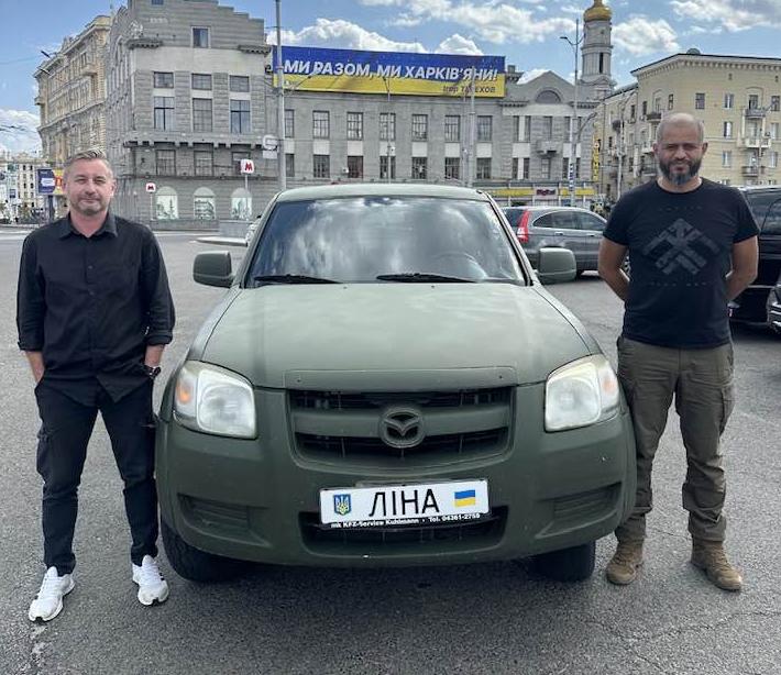Автомобіль від Ліни Костенко отримала харківська бригада «Хартія» (фото)