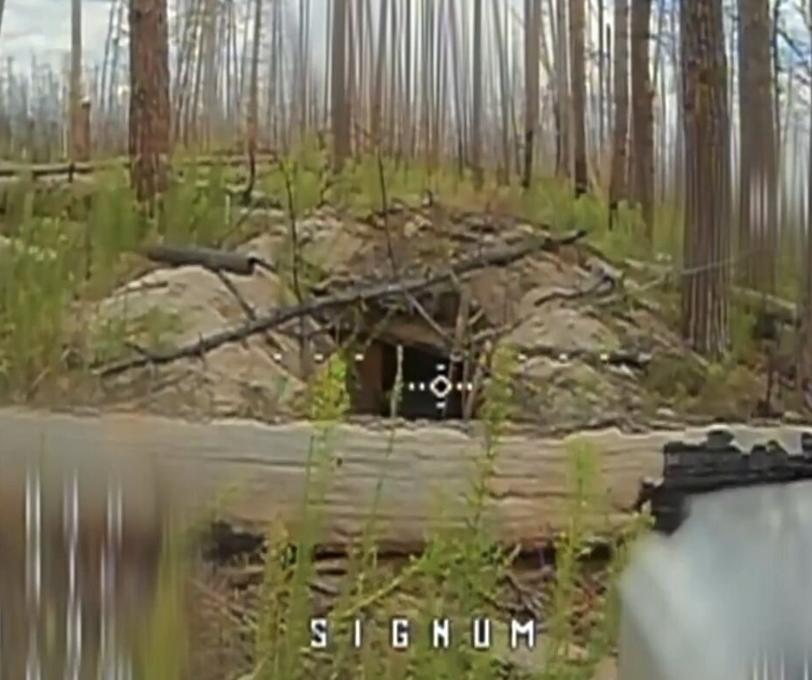 На Лиманському напрямку оператори ударних безпілотників “SIGNUM” уразили укриття російських окупантів