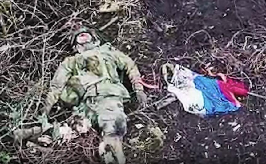 На Вовчанському напрямку бійці 57-ї мотопіхотної бригади ЗСУ ліквідували російського «прапороносця» (відео)