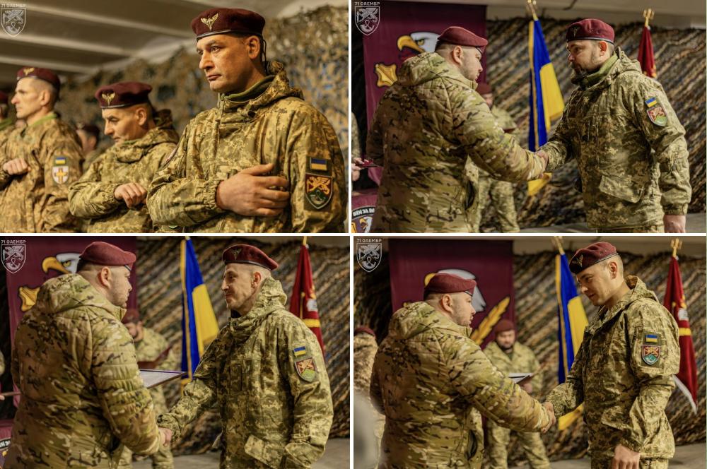 Відзнаки «За штурм» отримали воїни 71-ї аеромобільної бригади 8-го корпусу Десантно-штурмових військ ЗСУ (фото)