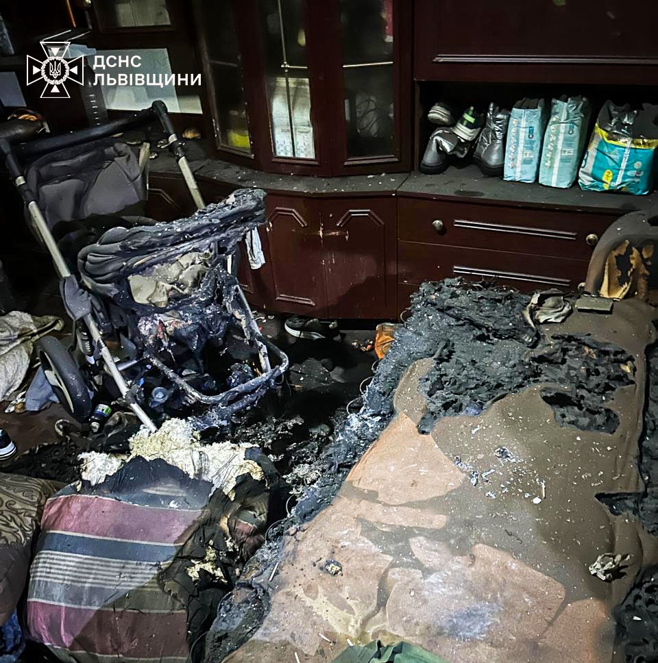 У Львівській області через пожежу загинули троє дітей 2019, 2021 та 2023 років народження