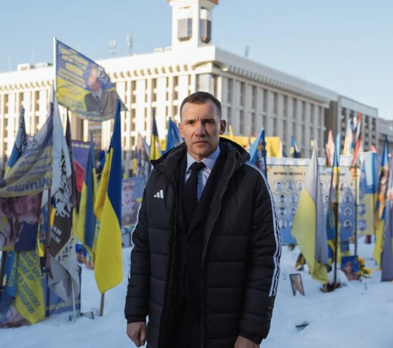 У річницю початку великої війни до громадян звернувся очільник Української асоціації футболу Андрій Шевченко