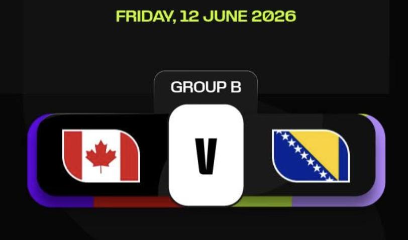 Чемпіонат світу FIFA 2026: Канада зіграла проти Боснії і Герцеговини у матчі групи B