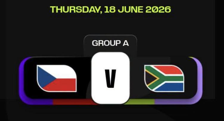 Чемпіонат світу FIFA 2026: збірні Чехії та ПАР матчем в Атланті відкрили 2-й тур групового етапу