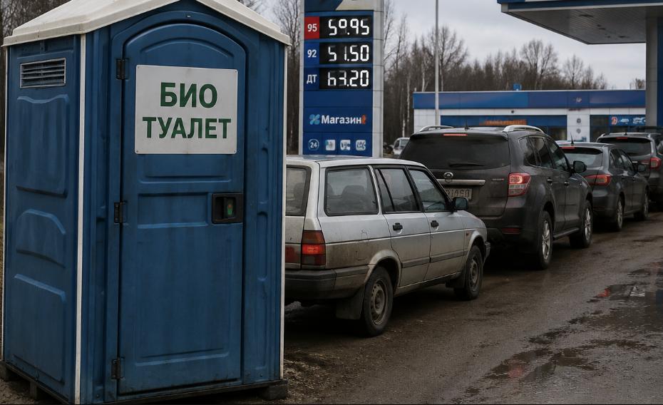 У Росії відзначилися обіцянкою для автомобілістів, які годинами стоять за паливом