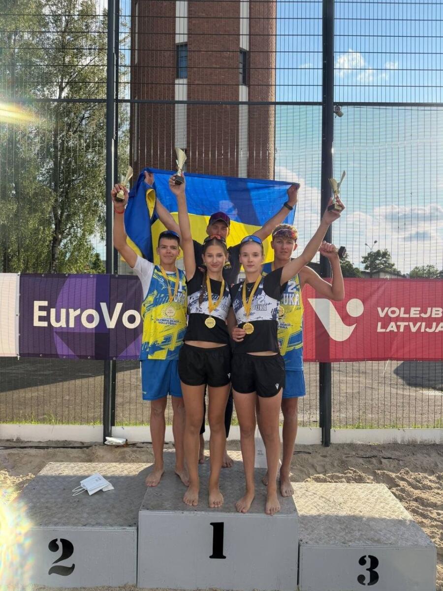 Подвійне золото України: юні волейболісти підкорили Чемпіонат EEVZA U16 у Латвії